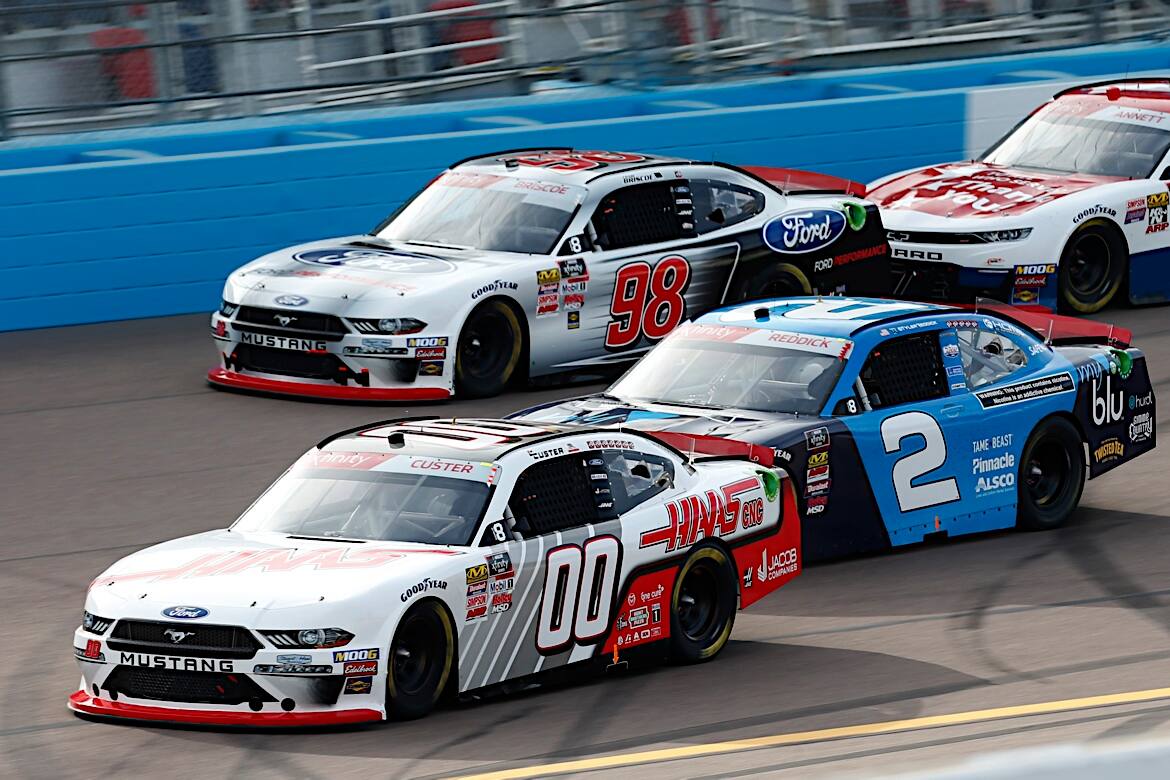 SHR's Cole Custer will represent Ford in the NASCAR Xfinity championship race next weekend. SHR's Cole Custer will represent Ford in the NASCAR Xfinity championship race next weekend.
